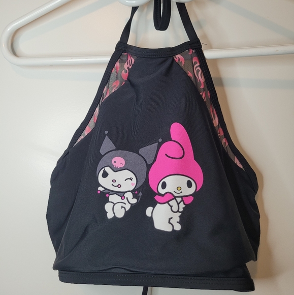 My Melody & Kuromi Flame Halter Swim Top - Picture 3 of 4